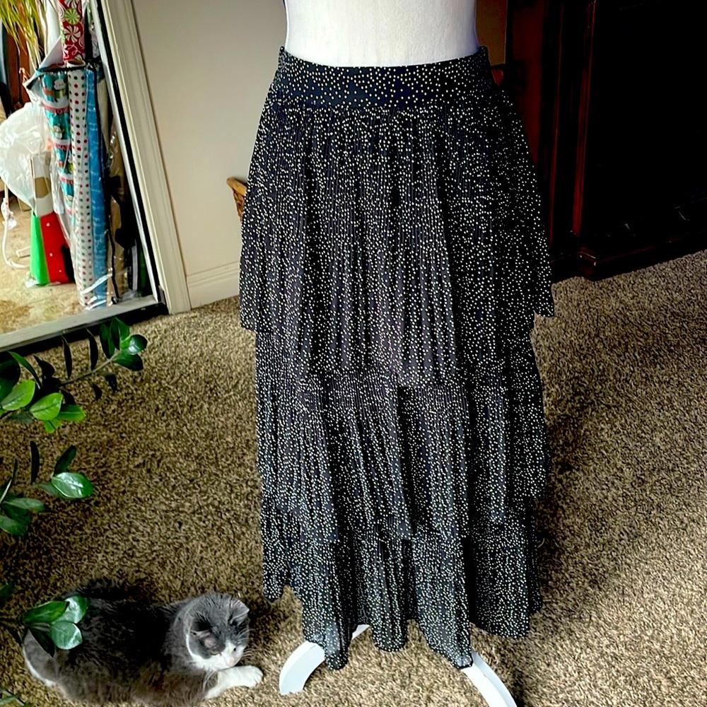 Adorable layered polka dot skirt